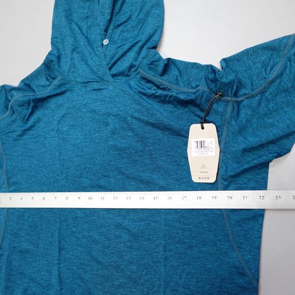 NRS Mens Silkweight Varial Hoodie Poseidon Blue Sun/Rafting/River Shirt NEW $90 - Picture 12 of 16